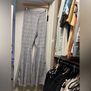 Stylish Women's Gray Flare Pants
